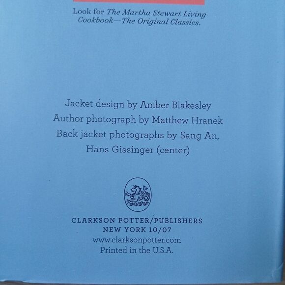 The Martha Stewart Living Cookbook: The New Classics Hardcover First Edition - Picture 9 of 11